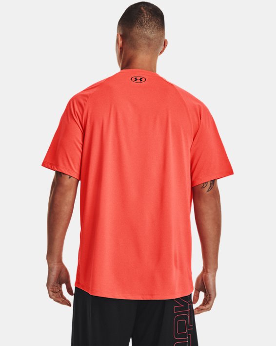 T-shirt texturé à manches courtes UA Tech™ 2.0 pour homme, Orange, pdpMainDesktop image number 1